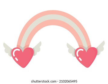 Doodle clipart cute boho rainbow