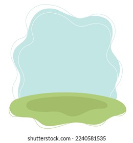Piloto Doodle. Sencillo fondo vectorial natural. Todos los objetos se vuelven a pintar.