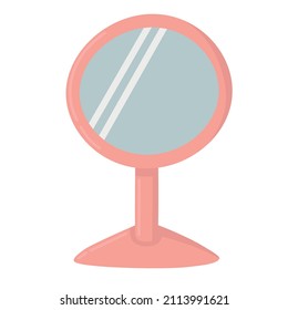 Doodle clipart table small pink mirror
