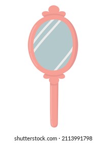 Doodle clipart table small pink mirror