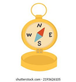 Doodle clipart. Travel compass. All objects are repainted.
