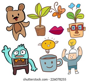 Doodle coffee boy