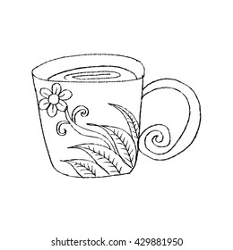 Doodle coffee cup