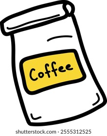 Doodle Coffee Package Vector Illustration