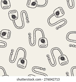doodle collar rope seamless pattern background