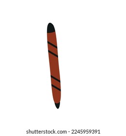 Doodle-farbener Marker. Zeitgenössisches Design, Vektorgrafik.