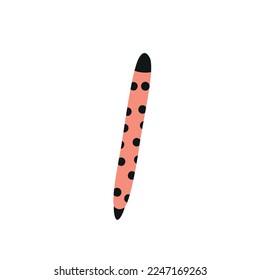 Doodle colored marker. Contemporary design vector illustration.