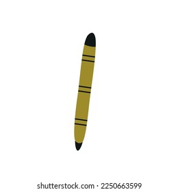 Doodle-farbener Marker. Zeitgenössisches Design, Vektorgrafik.
