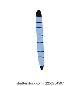 Doodle colored marker. Contemporary design vector illustration.