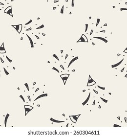 doodle Colored ribbon seamless pattern background