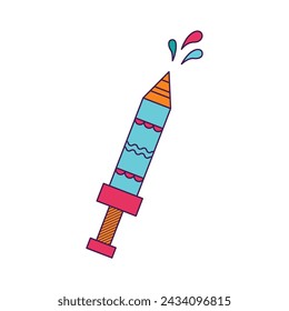 Doodle colorful festival element icon 