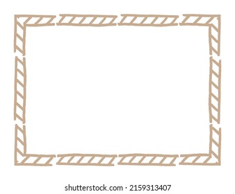 doodle bunter Rahmen, Vektorhintergrund
