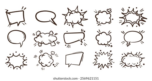 doodle comic template set for promotion event