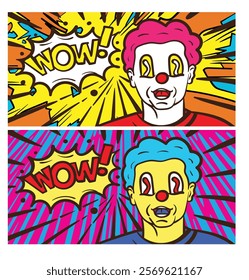 doodle comic template set for promotion event