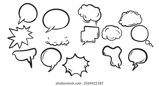 doodle comic template set for promotion event