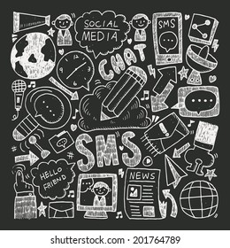 doodle communication background