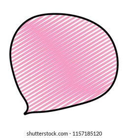 doodle communication chat bubble text message