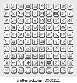 doodle communication icons