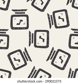 Doodle Computer seamless pattern background