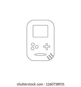 Doodle Consoles icon. Toy element icon. Premium quality graphic design icon. Baby Signs, outline symbols collection icon for websites, web design, mobile app on white background