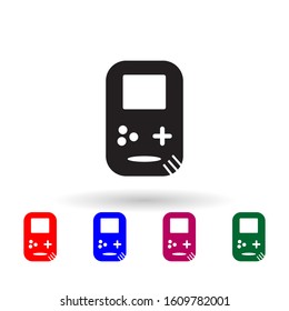 Doodle consoles multi color icon. Simple glyph, flat vector of toys icons for ui and ux, website or mobile application