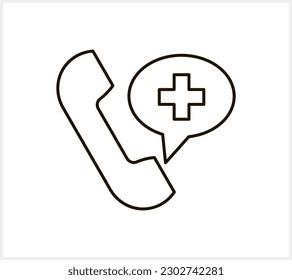 Doodle Consulting Telefon Symbol isoliert Sketch Clip Art Vektorgrafik EPS10