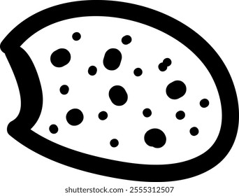 Doodle Cookie Icon Vector Illustration