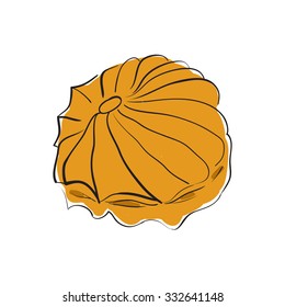 Doodle cookie in vector