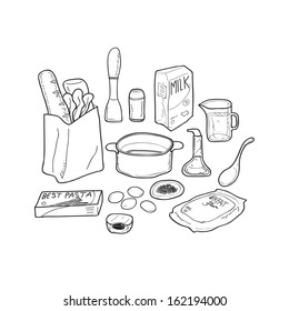 doodle cooking pasta