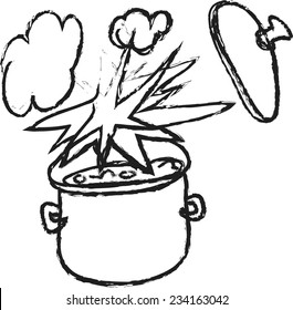 doodle cooking pot and explosions