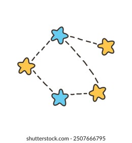 Doodle Cosmic Illustration - Constellation