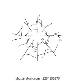 doodle crack wall, crack illustration