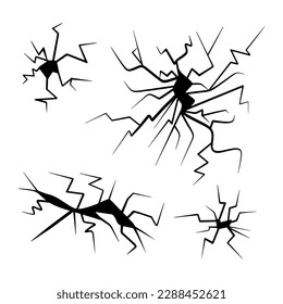 doodle crack wall, crack illustration
