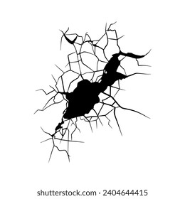 doodle crack wall, crack illustration