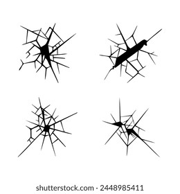 doodle crack muro, ilustración de crack