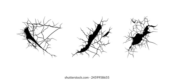 doodle crack wall, crack illustration