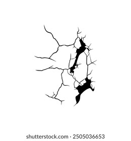 doodle crack wall, crack illustration