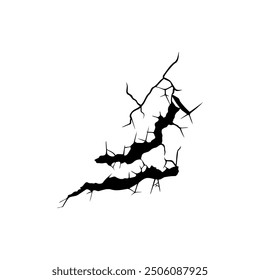 doodle crack wall, crack illustration