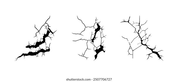doodle crack wall, crack illustration