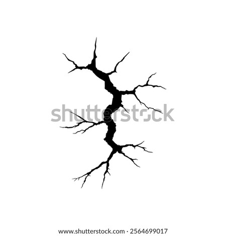 doodle crack wall, crack illustration