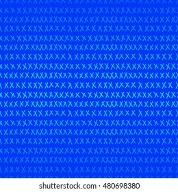 Doodle cross seamless background. Hand drawn abstract shapes isolated on bright blue for use in design card, invitation, book, album, poster, brochures, notebook etc