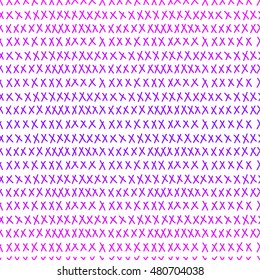 Doodle cross seamless background. Hand drawn abstract shapes isolated on white for use in design card, invitation, book, album, poster, brochures, notebook etc