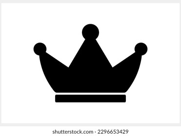 Icono de la corona de perro aislado. Stencil clipart. Ilustración de material vectorial. EPS 10