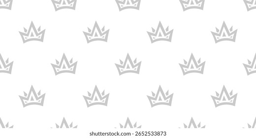 Doodle Crown Pattern Background. King Crown pattern. seamless pattern crown pattern background.