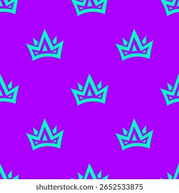 Doodle Crown Pattern Background. King Crown pattern. seamless pattern crown pattern background.