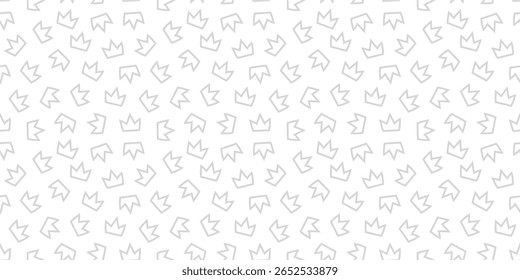 Doodle Crown Pattern Background. King Crown pattern. seamless pattern crown pattern background.