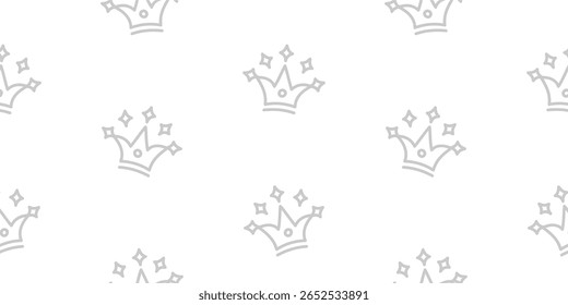 Doodle Crown Pattern Background. King Crown pattern. seamless pattern crown pattern background.