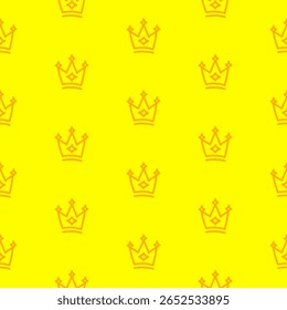 Plano de Fundo do Padrão Doodle Crown. Rei padrão da coroa. padrão sem emenda fundo padrão da coroa.
