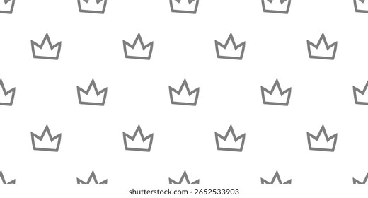 Doodle Crown Pattern Background. King Crown pattern. seamless pattern crown pattern background.