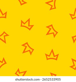Doodle Crown Pattern Background. King Crown pattern. seamless pattern crown pattern background.